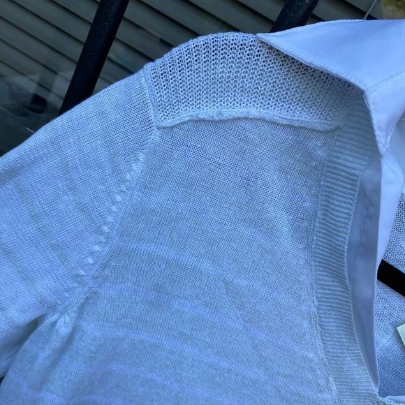 TYLER BOE STRIPED TWOFER SWEATER STRAW Size Small, MSRP $152 - Picture 4 of 10